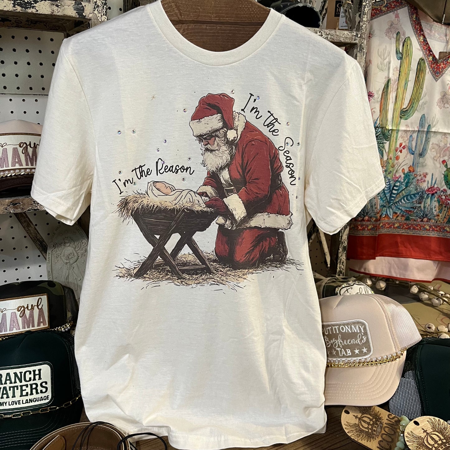 I'm The Reason For Season Tee with Bling