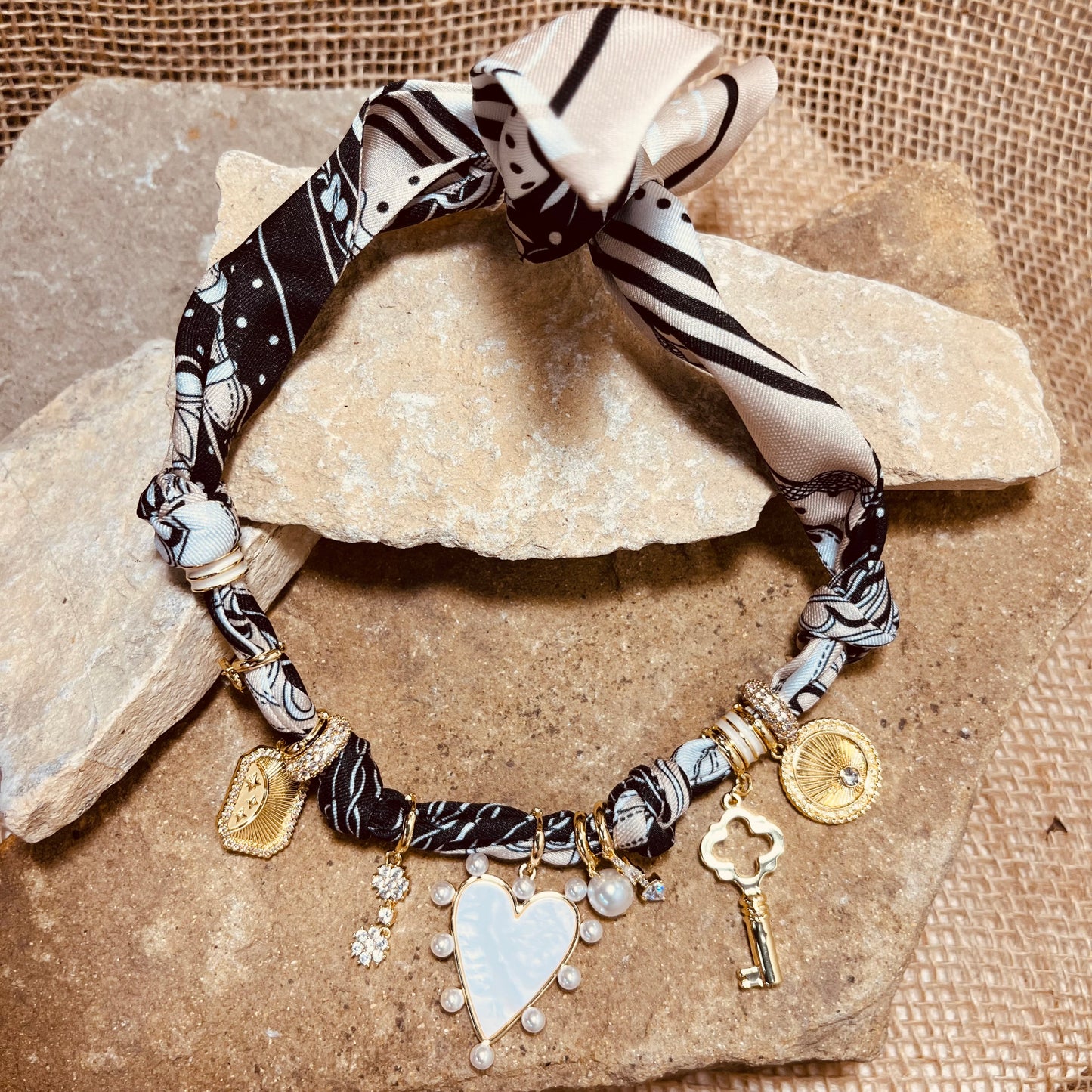 Jackie Multi Charm Necklace