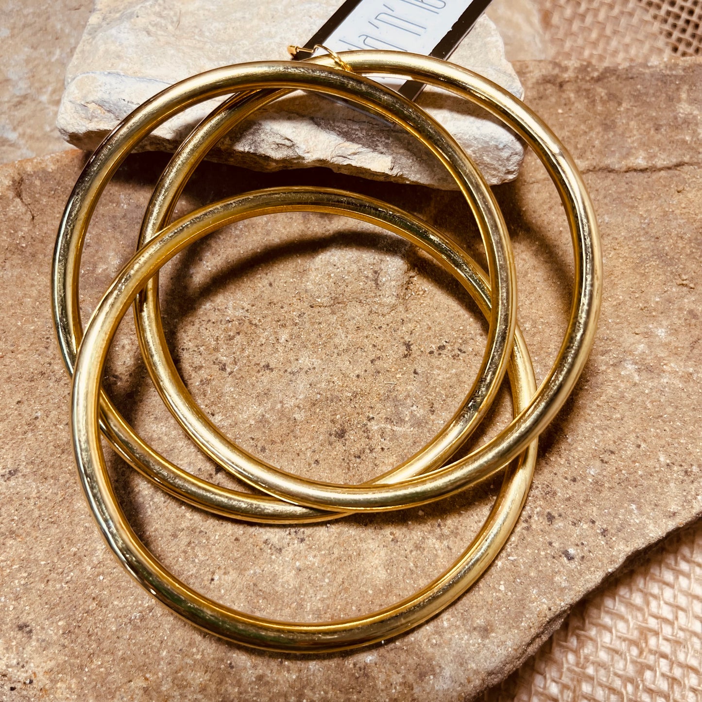 Classic Gold Interlock Stack Bracelet