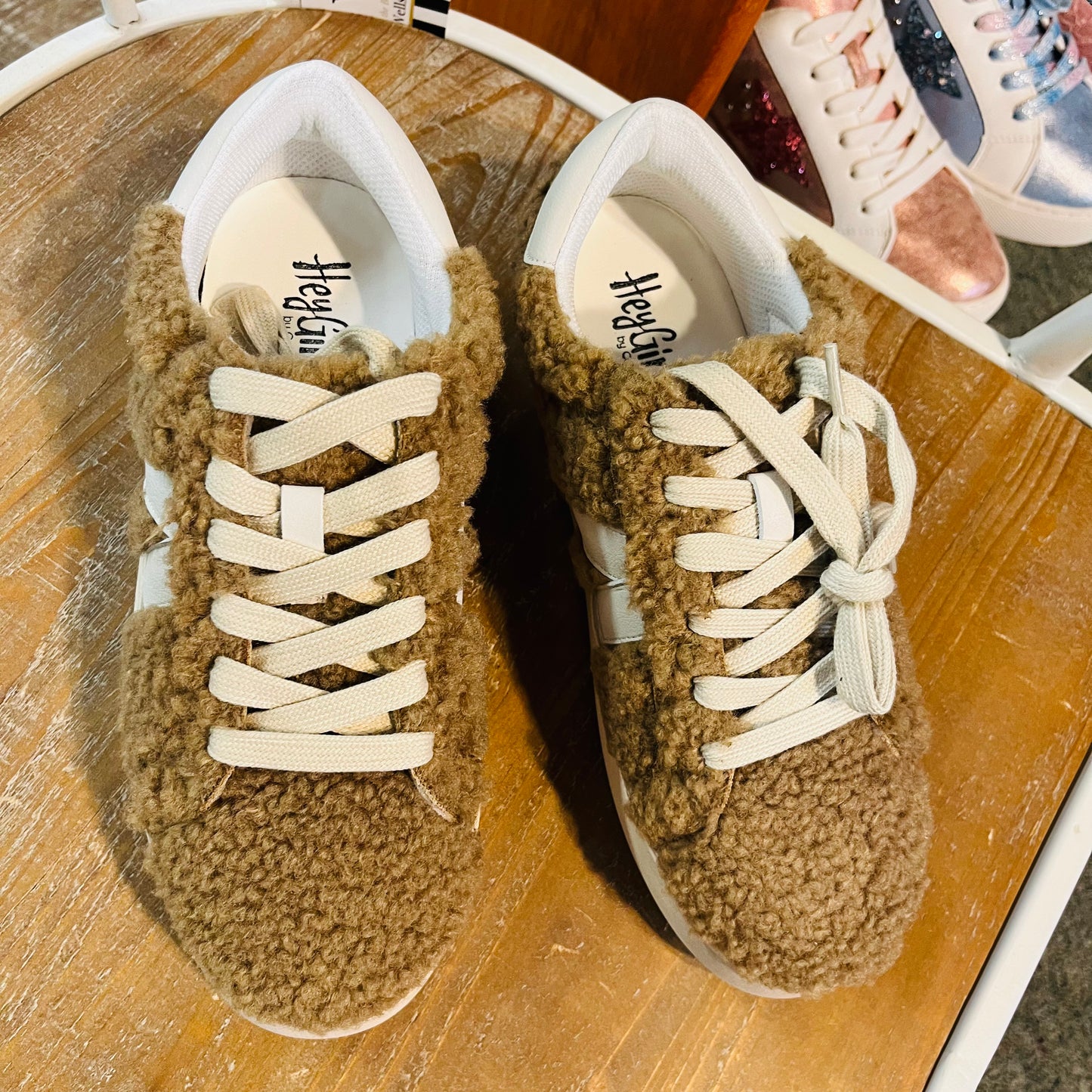 Corkys No Chaser Sneakers Camel Shearling