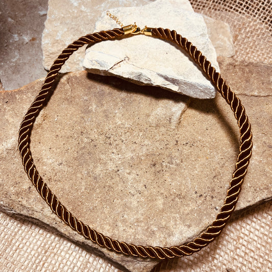 Brown Rope Necklace