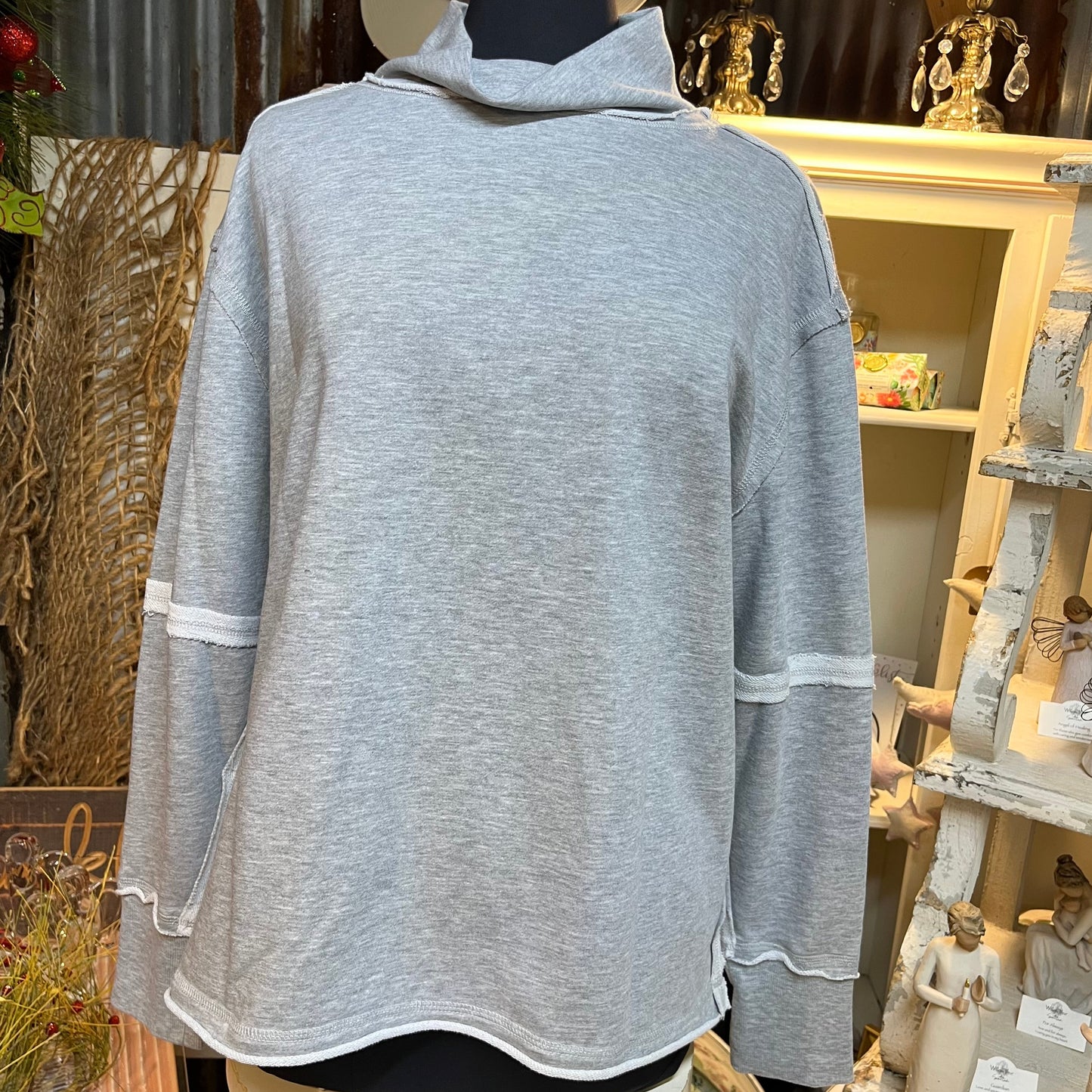 Mock Neck Knit Top