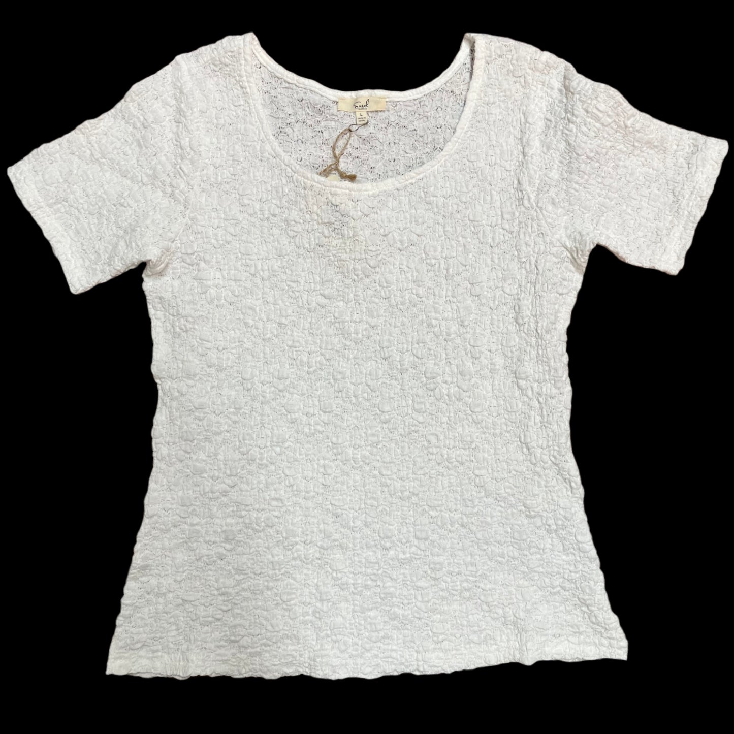 Allover Lace Short Sleeve Top