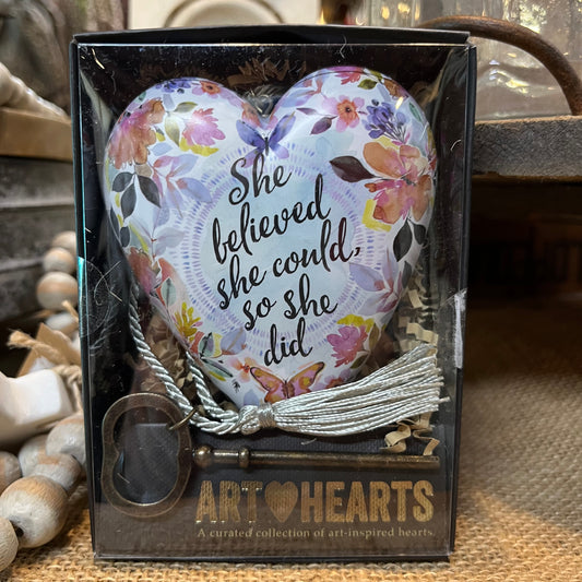 She Believed She Could Art Heart