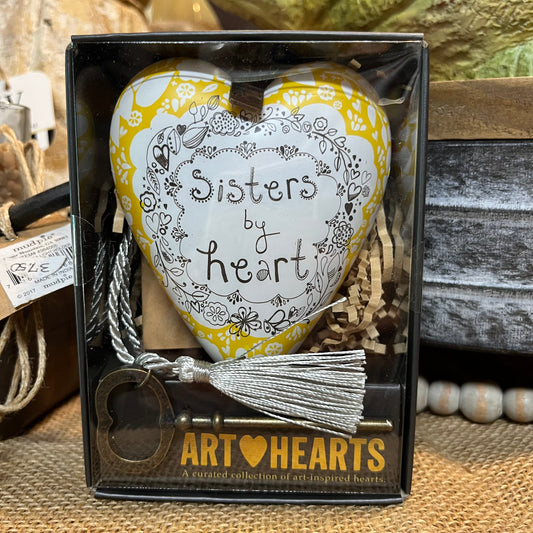 Sisters By Heart Art Heart
