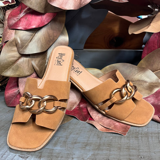 Off The Chain Cognac Sandal