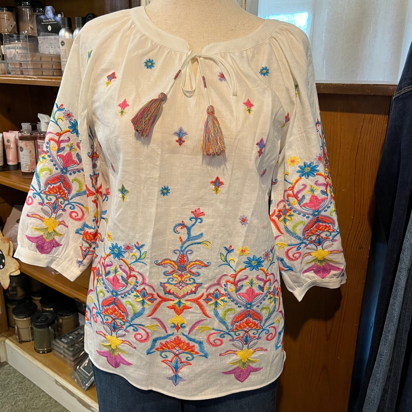 Embellished Tunic with Tassel