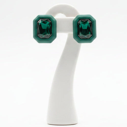 May Green Stud Earrings