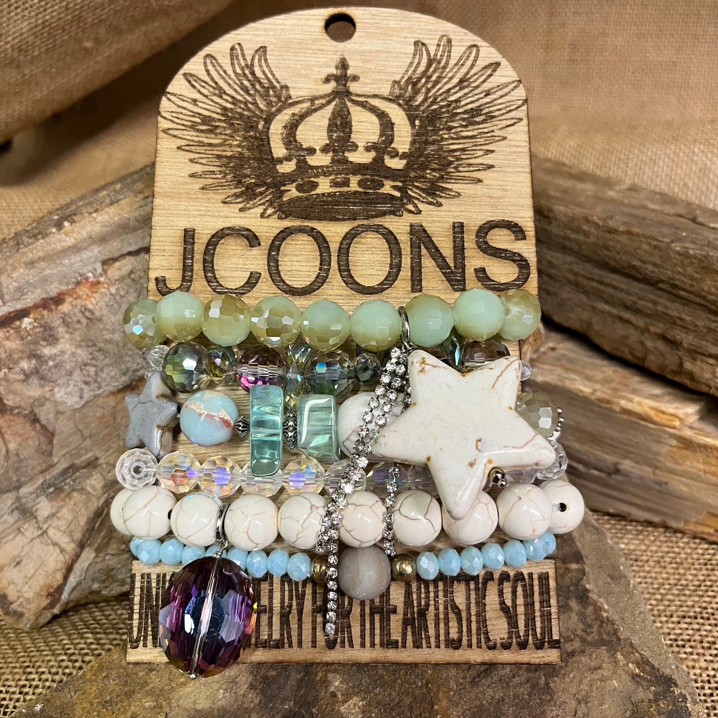 Multi Stack Star Spangle Bracelet