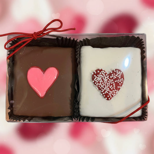 Valentine Chocolate Covered Grahams