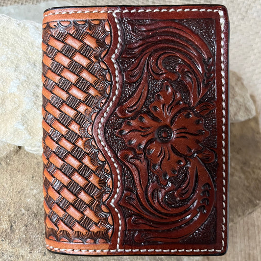 Ranger Belt Company Floral Trifold Wallet