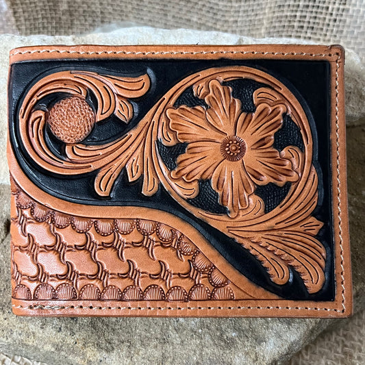 Ranger Belt Company Floral Bifold Wallet