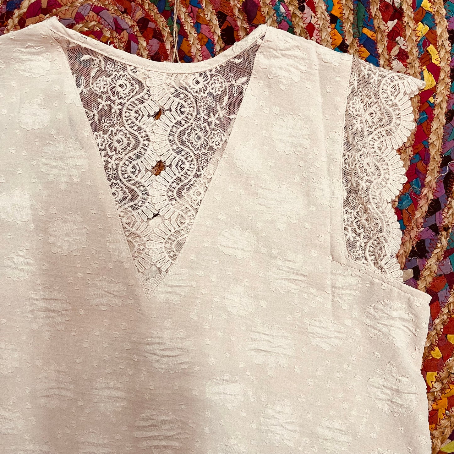 Lace Cap Sleeve Top