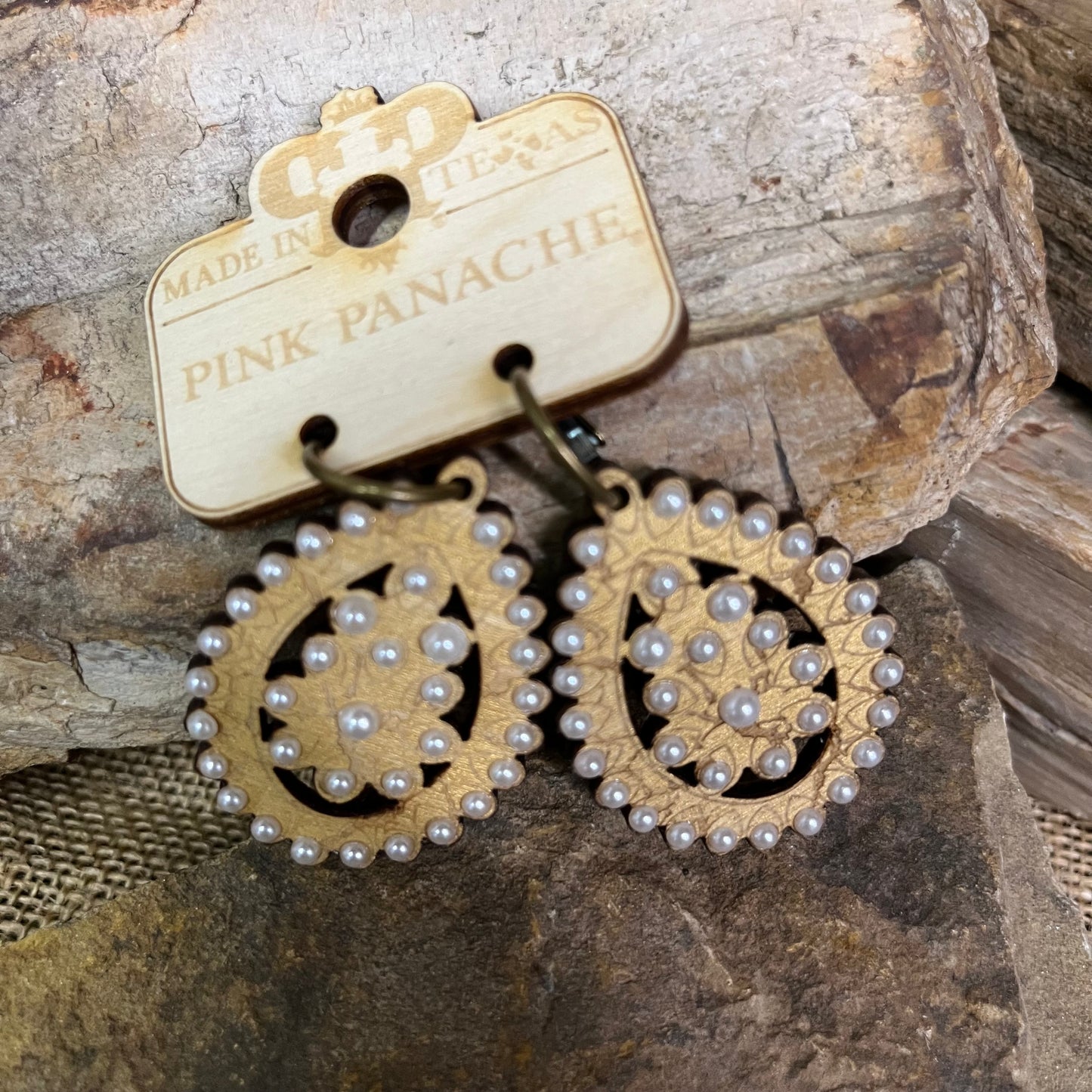 Santa Fe Teardrop Earring Pearl