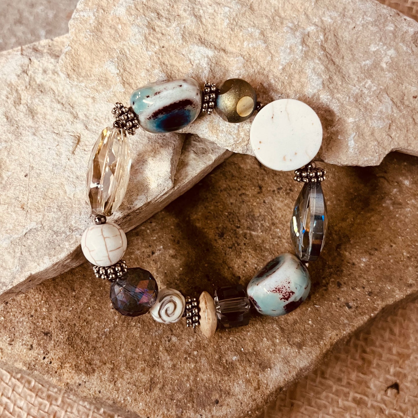 Multi Color Bead Bracelet