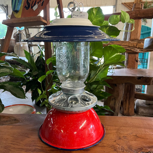 Hanging Bird Feeder Red, White, and Blue