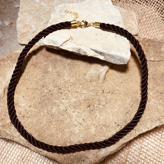 Black Rope Necklace