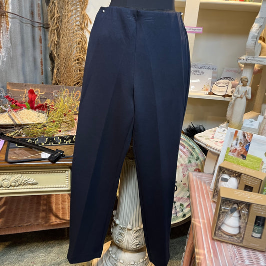 Pull On Knit Pant with Inseam Slit