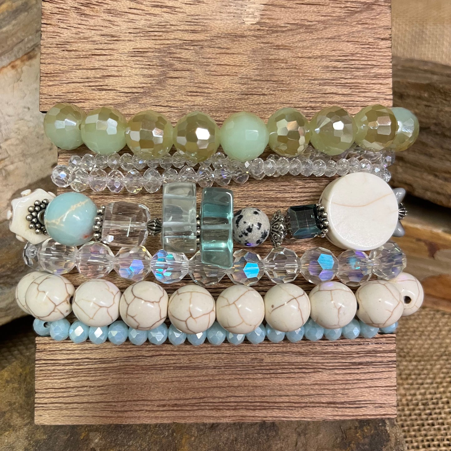 Multi Stack Star Spangle Bracelet