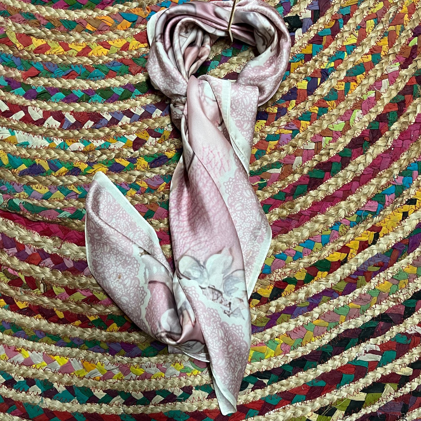 Pink Bandana Scarf Wild Rag