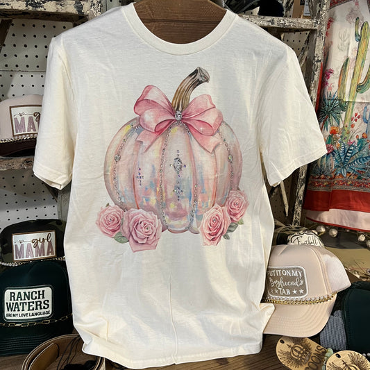 Cinderella Pumpkin Tee with Bling