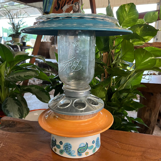 Hanging Bird Feeder Paisley
