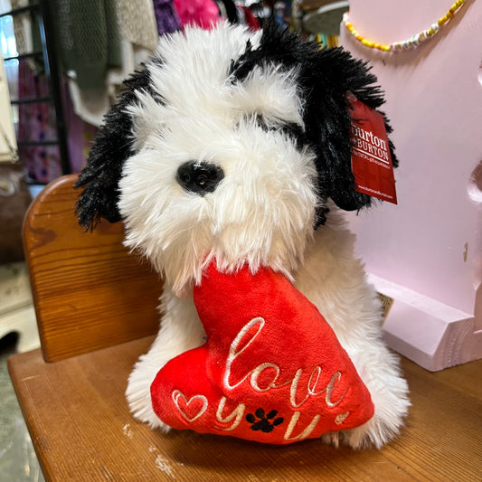 Plush 10" Valentine Puppy