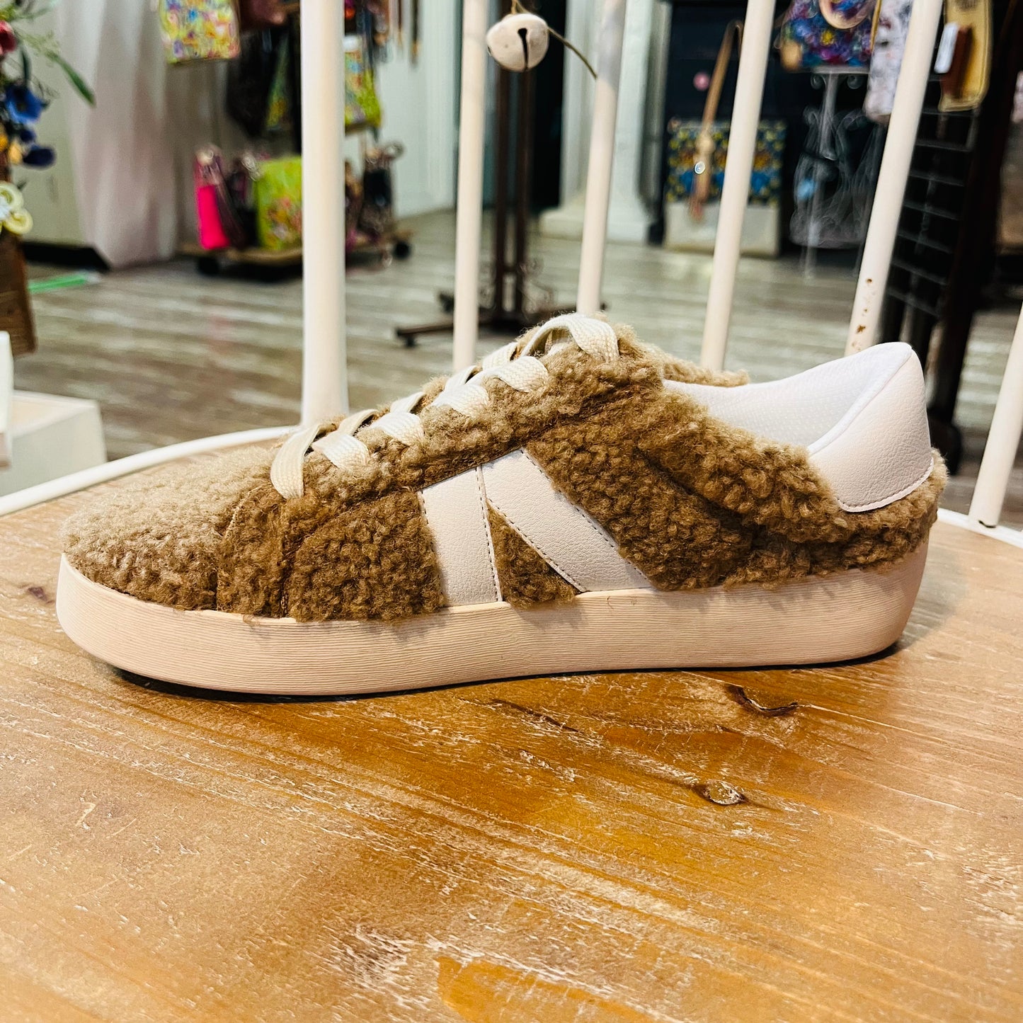 Corkys No Chaser Sneakers Camel Shearling