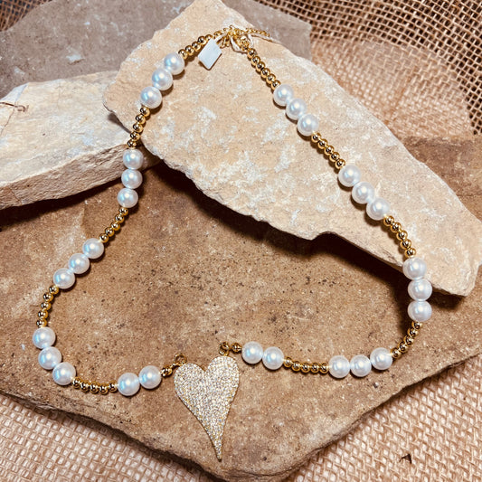 Maggie Pearl Necklace