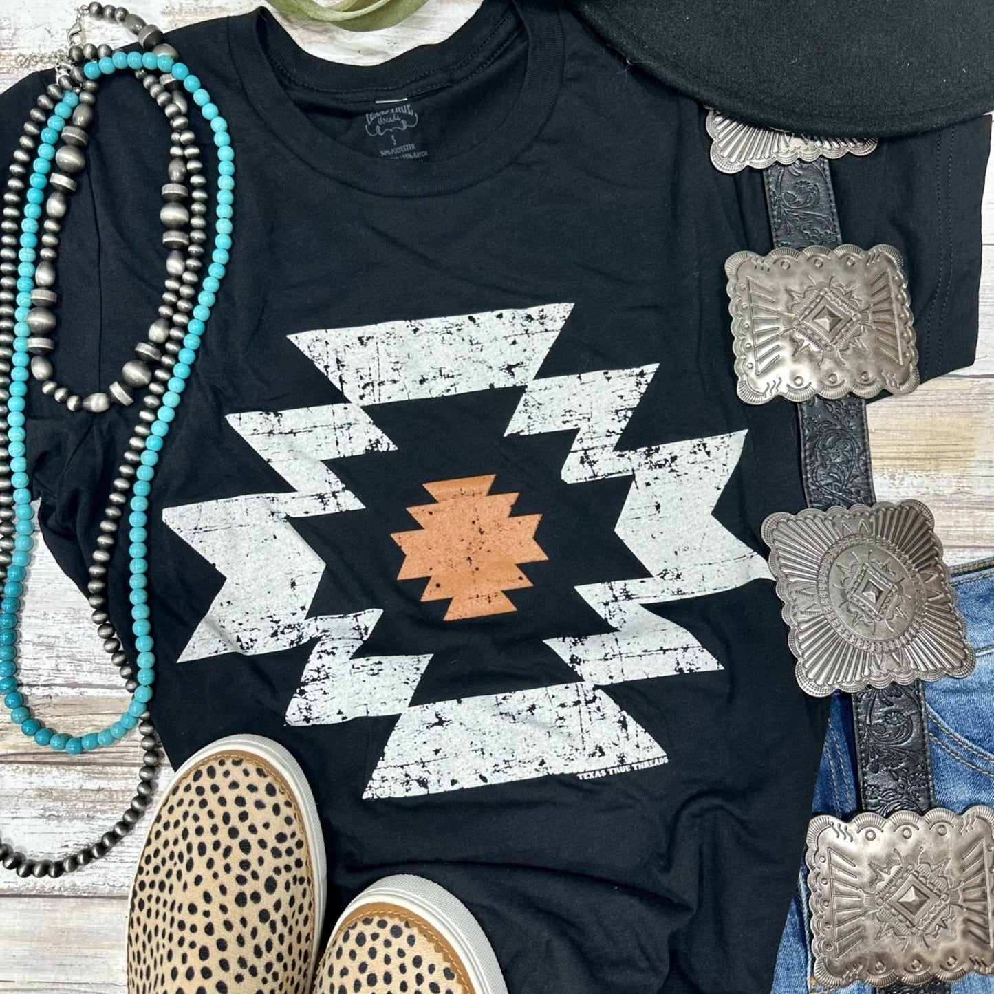 Durango Aztec Vneck Tee