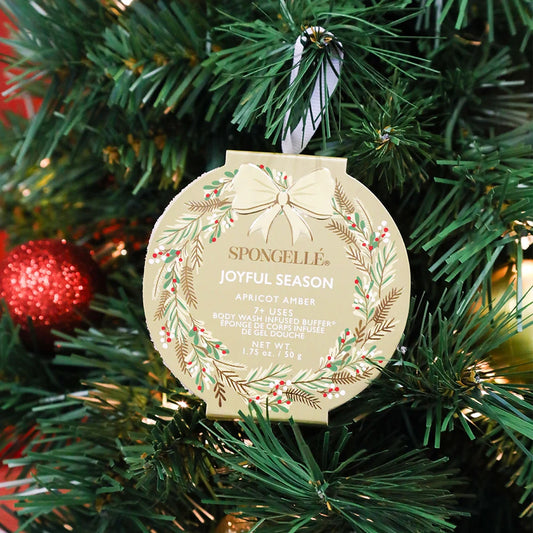 Joyful Season Holiday Wreath Apricot Amber