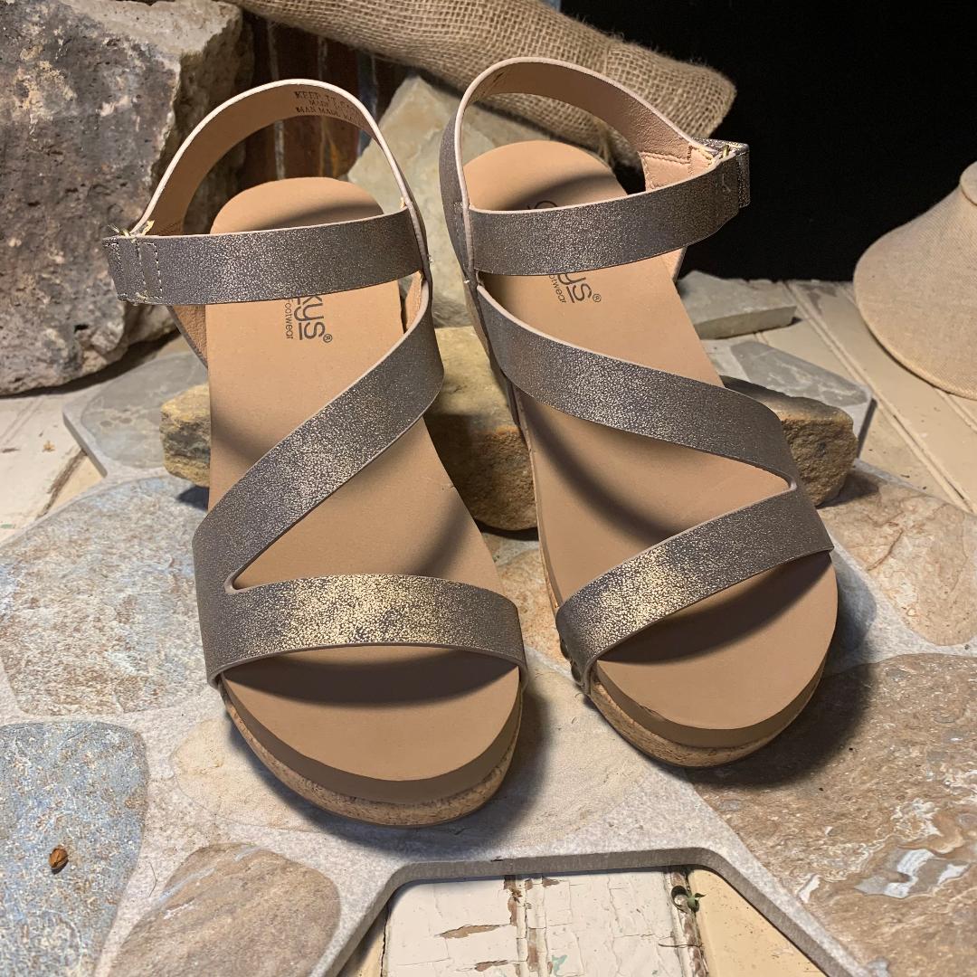 Keep It Casual Bronze Wedge/Sandal