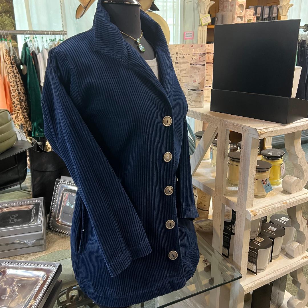 Dark Blue Corduroy Jacket