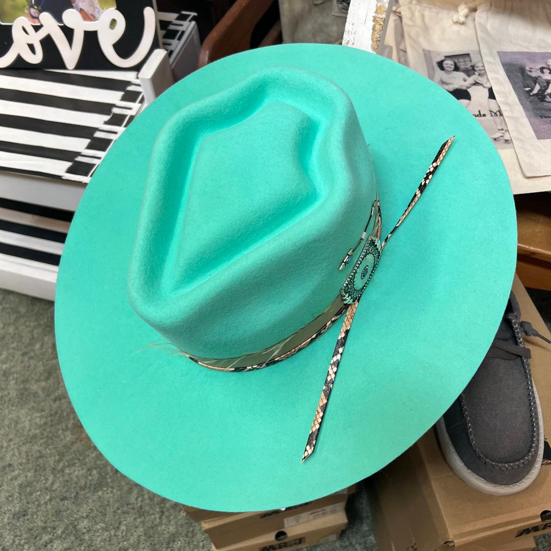Spearpoint Mint Green Charlie 1 Horse Felt Hat