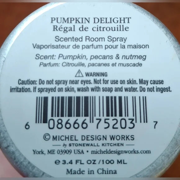 Michel Design Works Room Spray, Pumpkin Delight