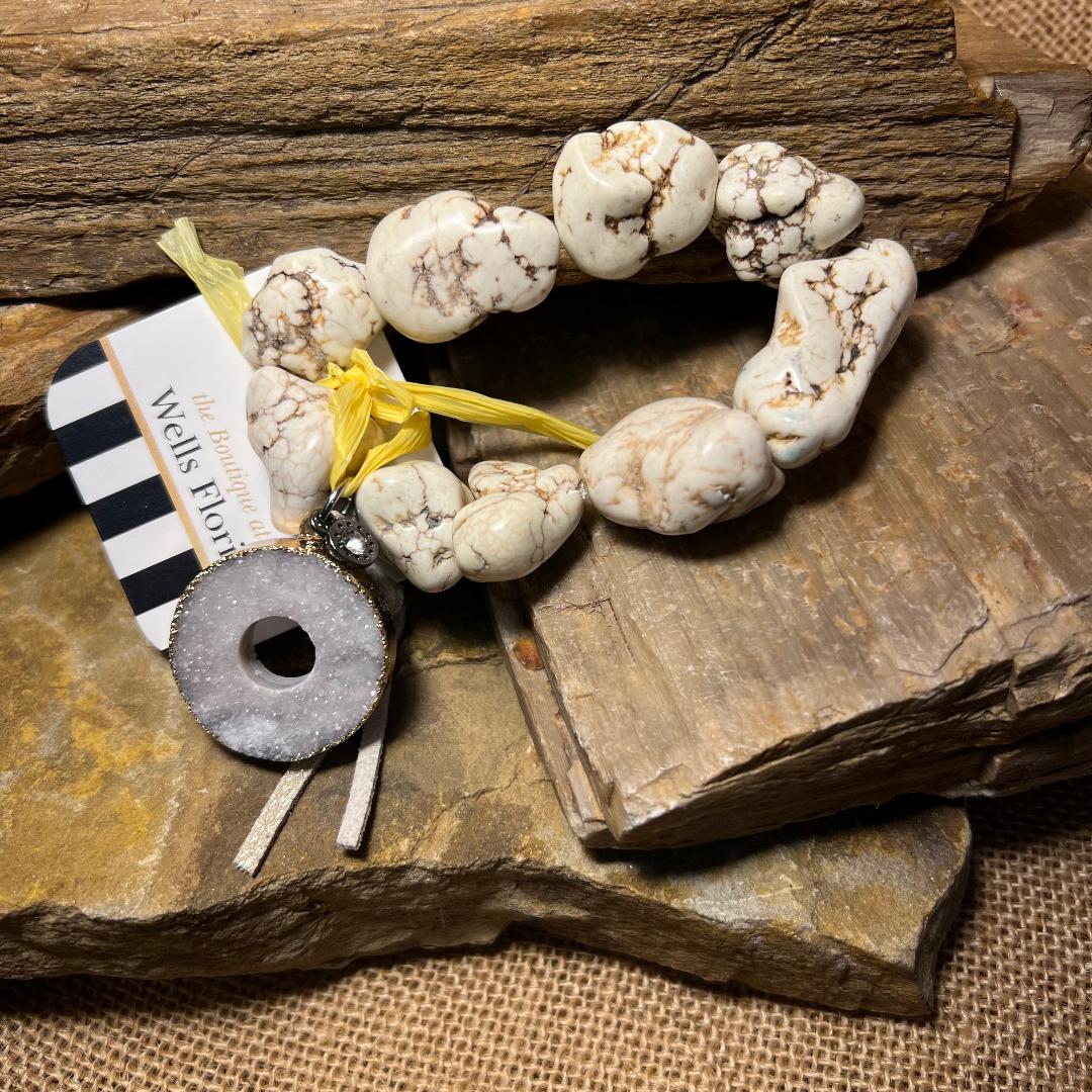 Freestyle Stone Bracelet with Pendant