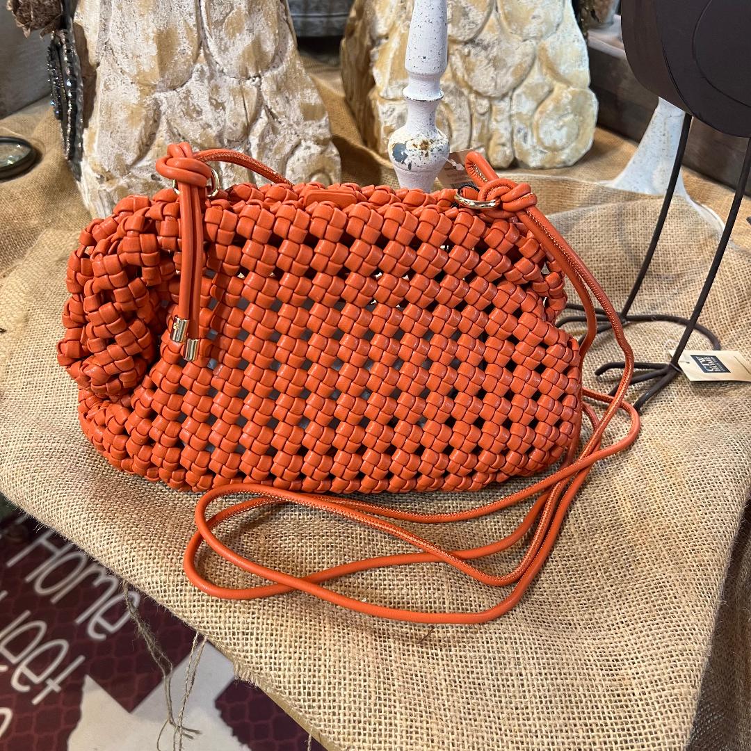 Woven Orange Cross Body