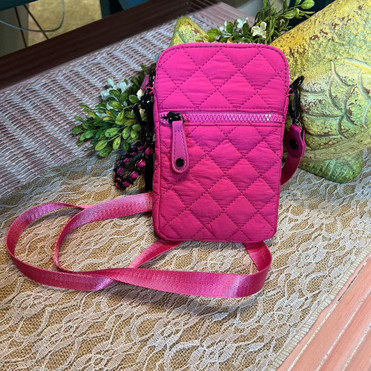 BC Quilted Pink Cell Phone Holder