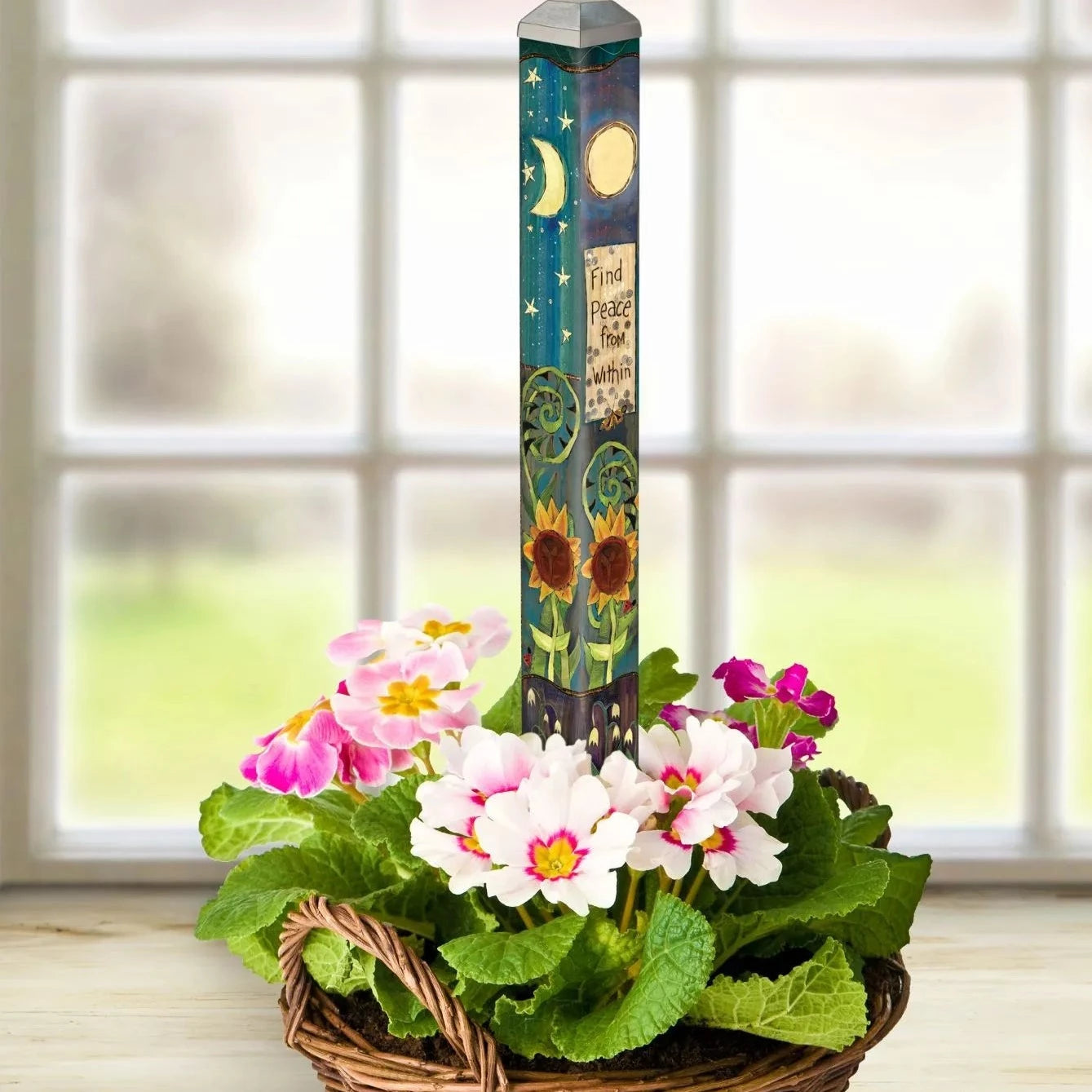 Find Peace 16" Mini Art Pole