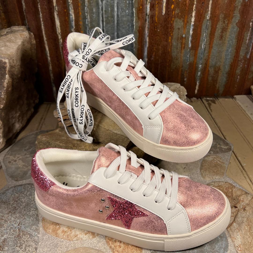 Corkys Supernova Pink Metallic Sneaker