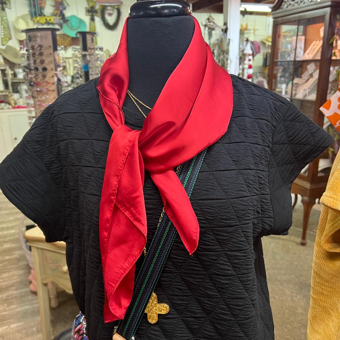 Red Bandana Scarf Wild Rag