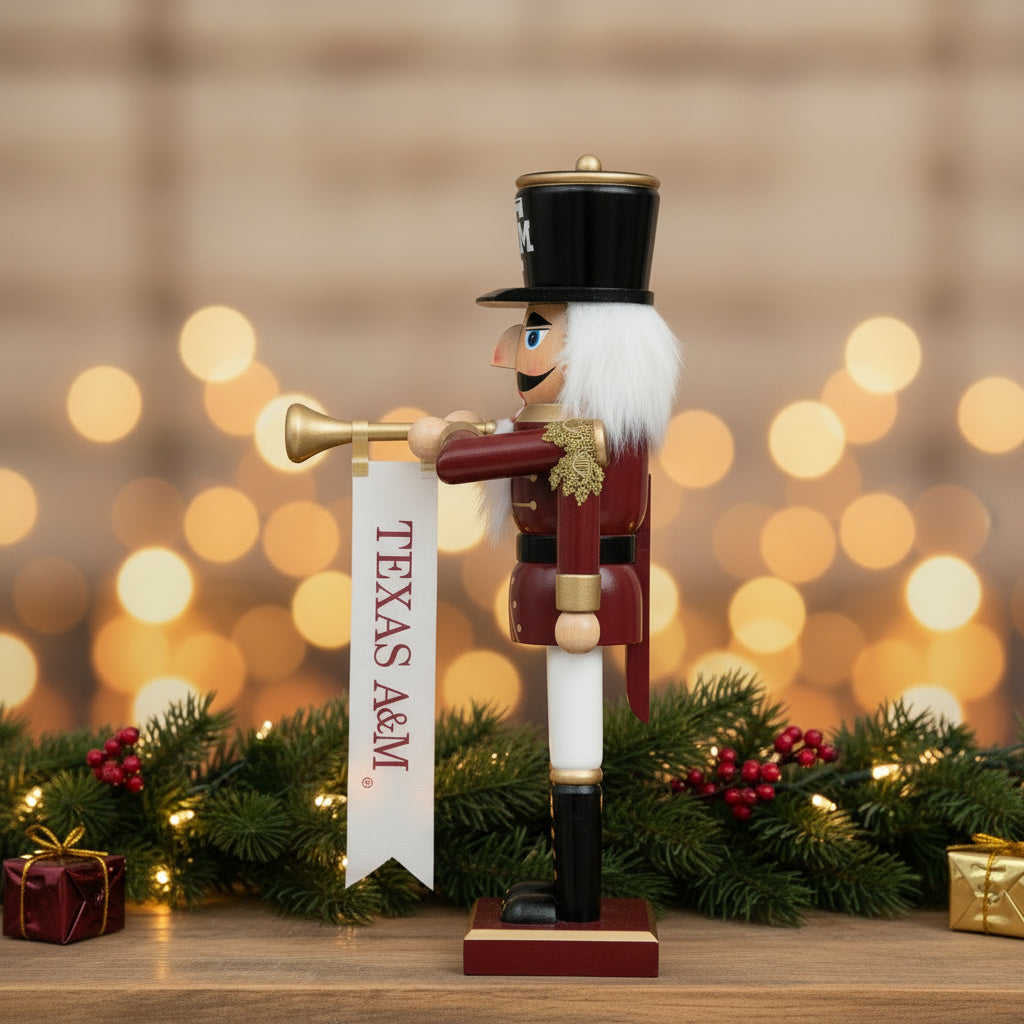 Texas A&M Aggies 14" Bugler Nutcracker