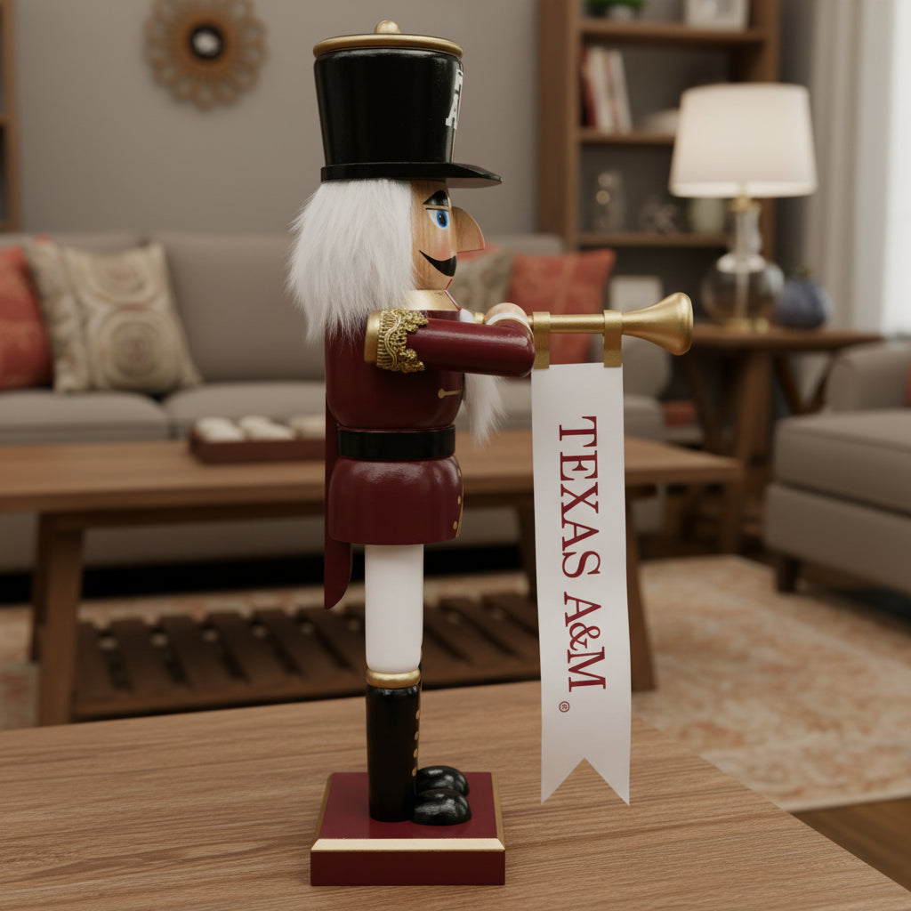 Texas A&M Aggies 14" Bugler Nutcracker