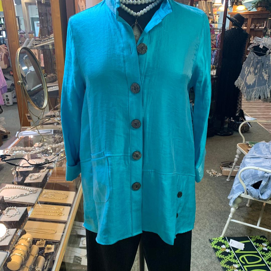 Turquoise Ali Miles Tunic/Top  REG & PLUS SIZES