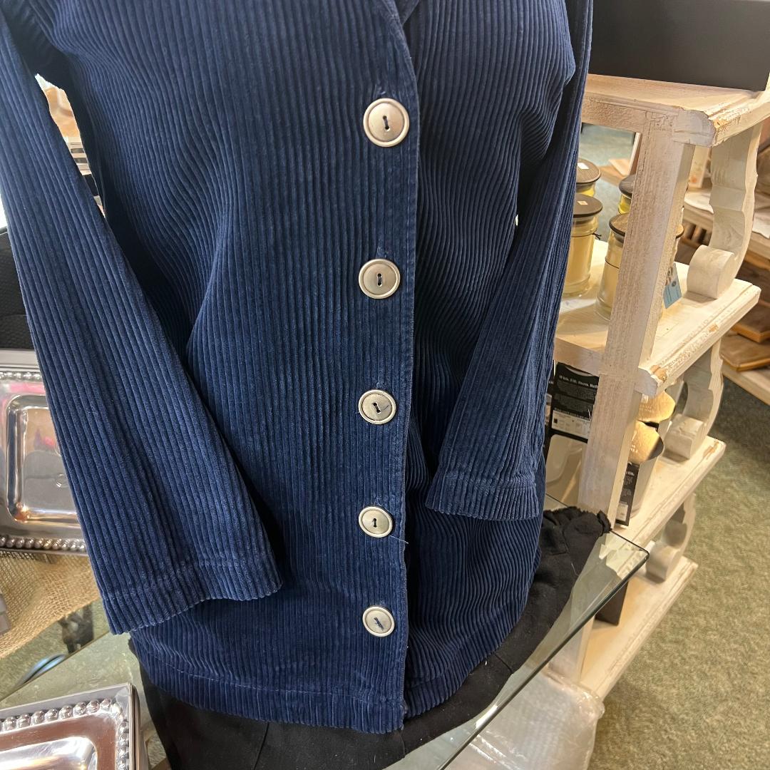 Dark Blue Corduroy Jacket