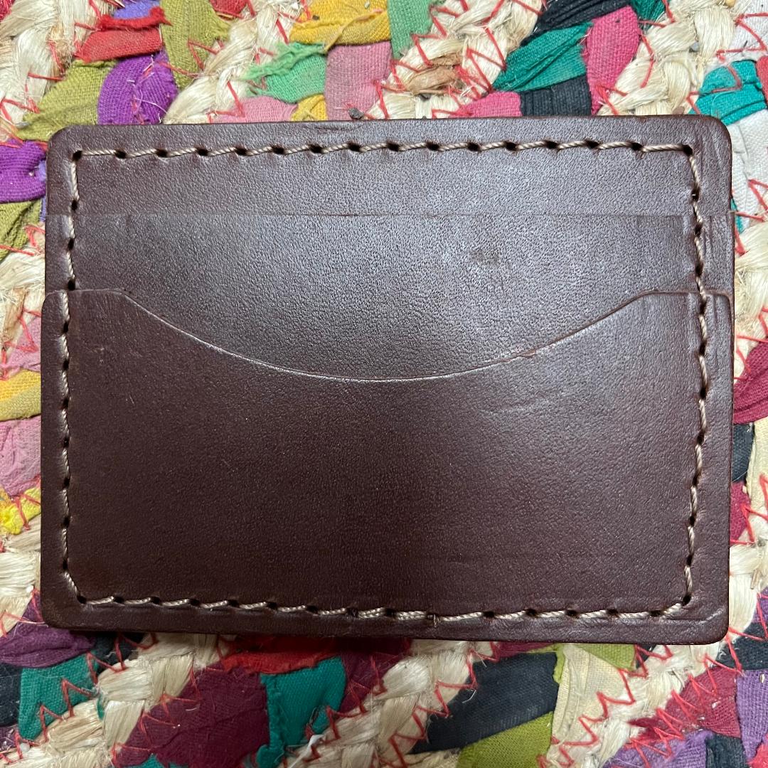 Dark Brown Money Clip Wallet