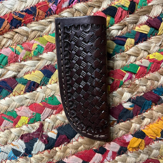 Basket Weave Knife Sheath 4 1/4"