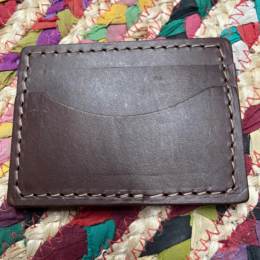 Dark Brown Money Clip Wallet