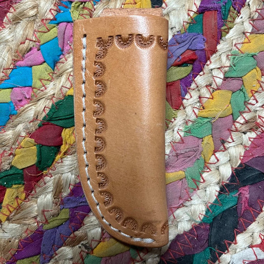 Shell Boarder Knife Sheath 3 5/8" Light Brown