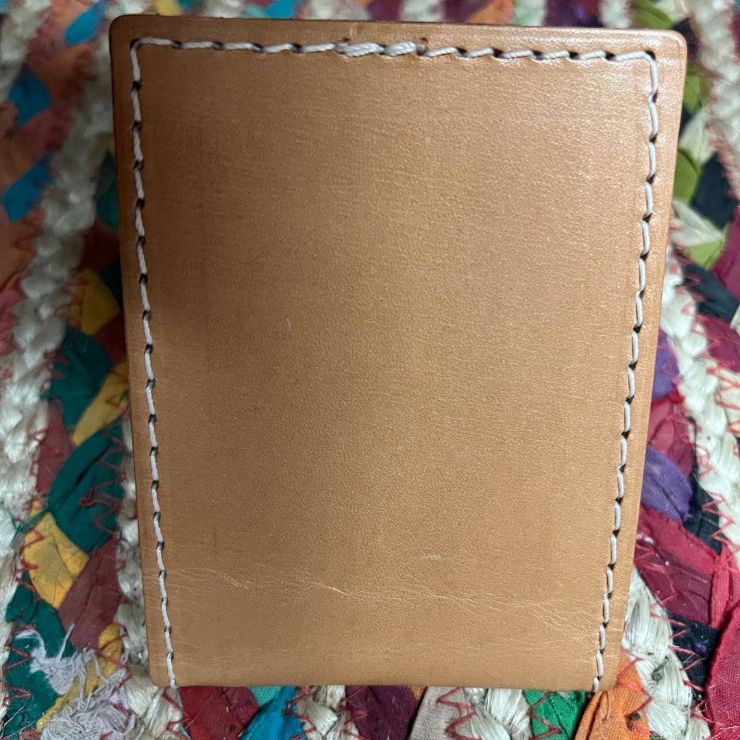 Bi-fold Card Holder Wallet Light Brown